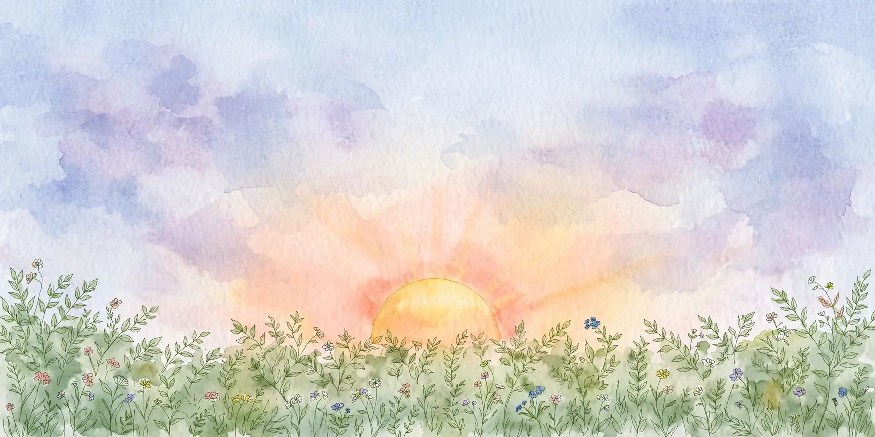 A golden sun rising over a garden hedge at dawn